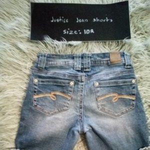 JUSTICE GIRL JEAN SHORTS